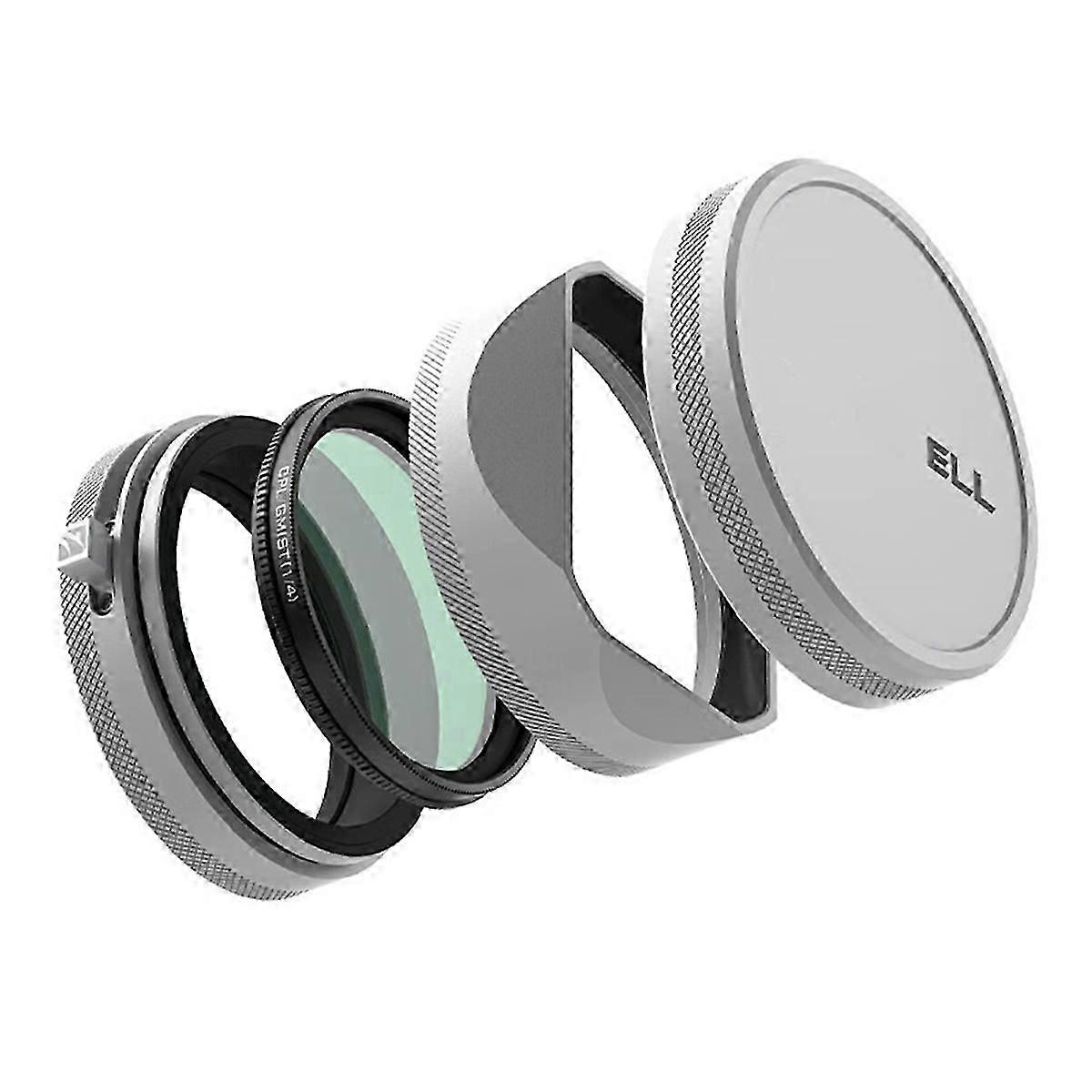 suitable for x100 series cameras, style cpl/gmist filter with lens hood