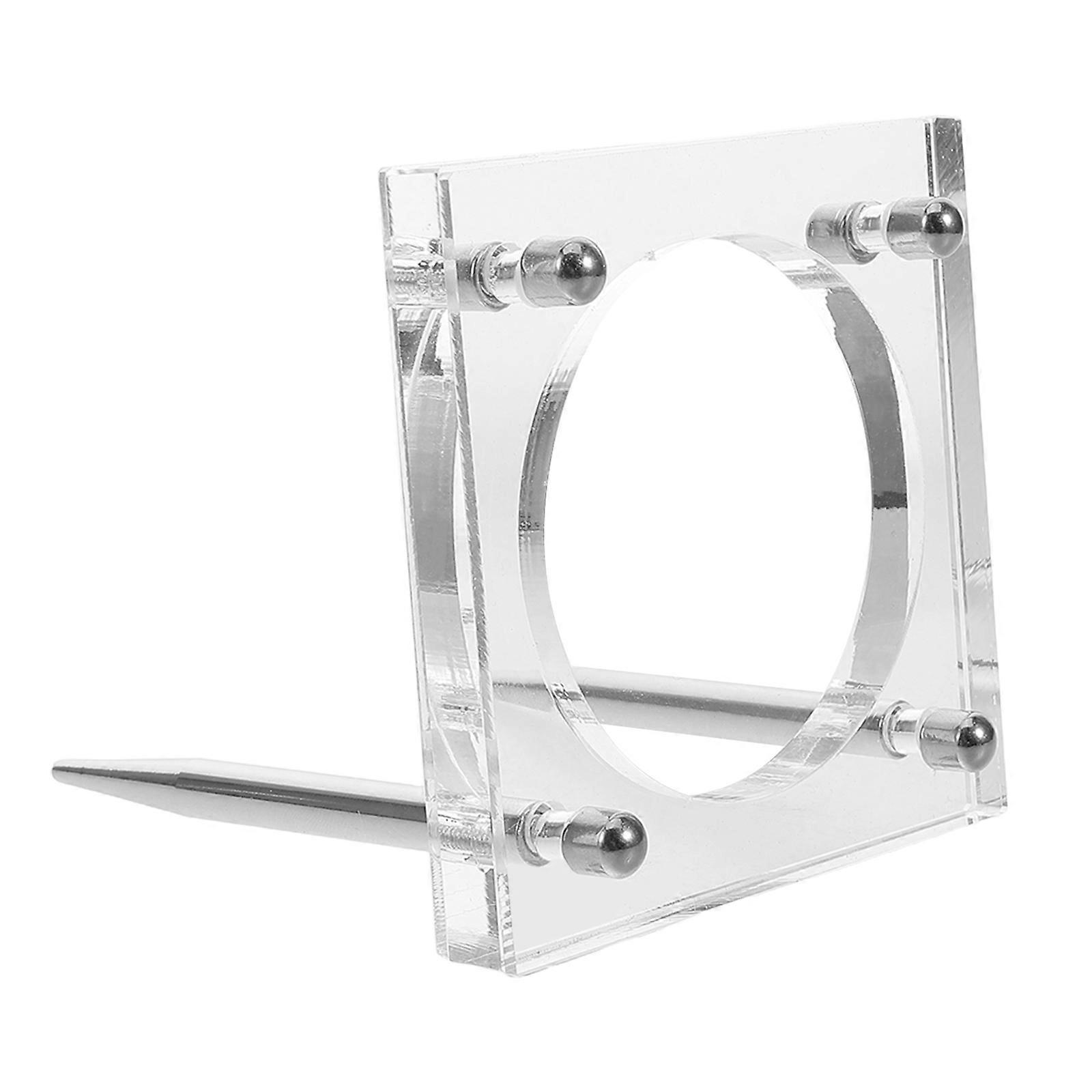Coin Collection Organizer Acrylic Display Stand for Collectors 2Pcs Holder