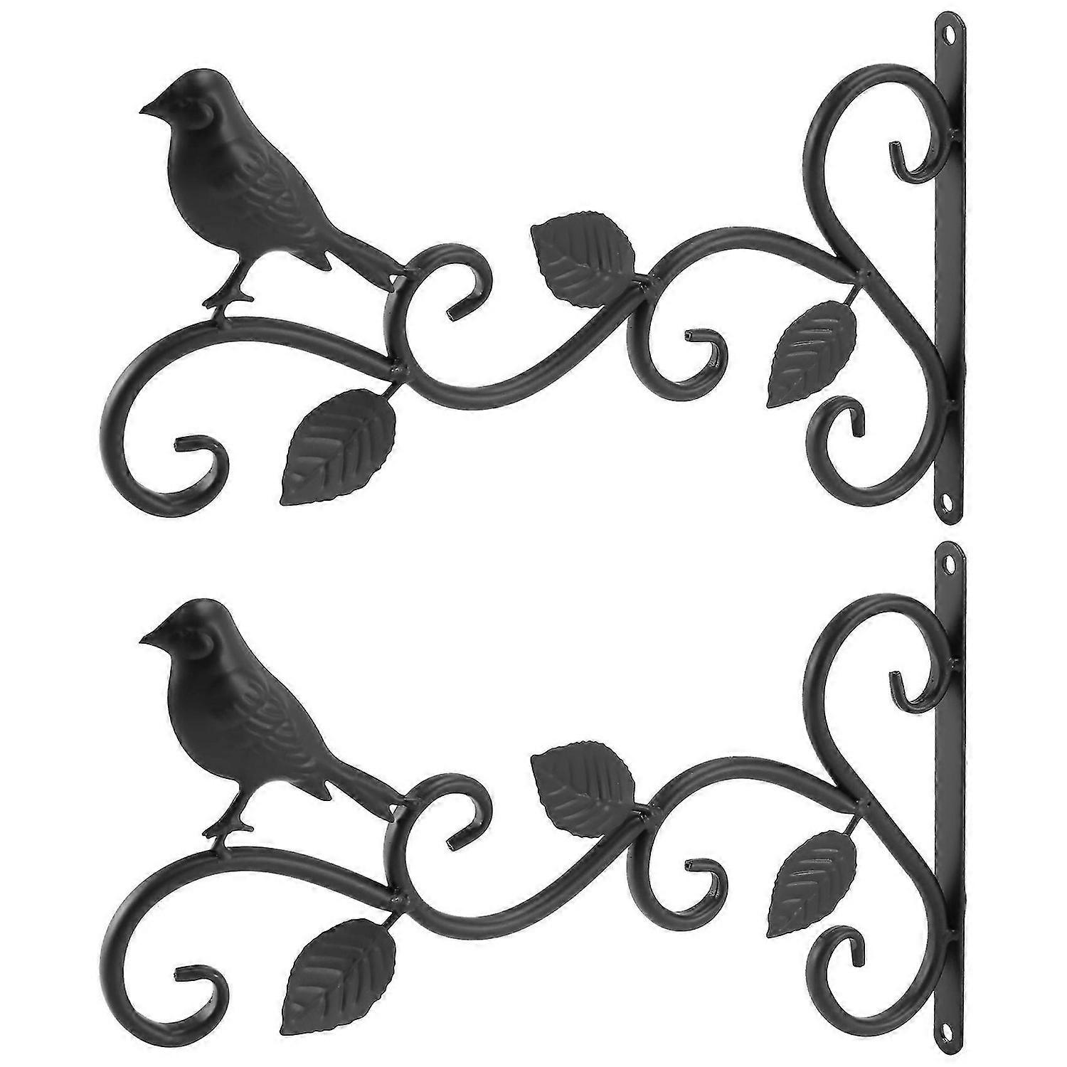 Wall Hook Hanging Plant Bracket 2 Pack 11.8Inch Iron Hook Hanger