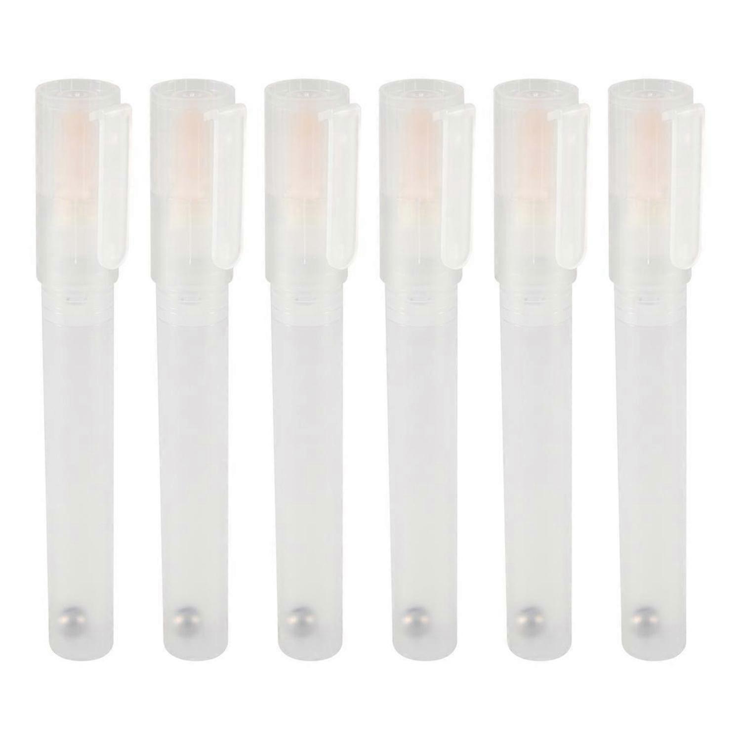 6 Empty Fillable Blank Paint Pen Markers Refillable Paint Pen