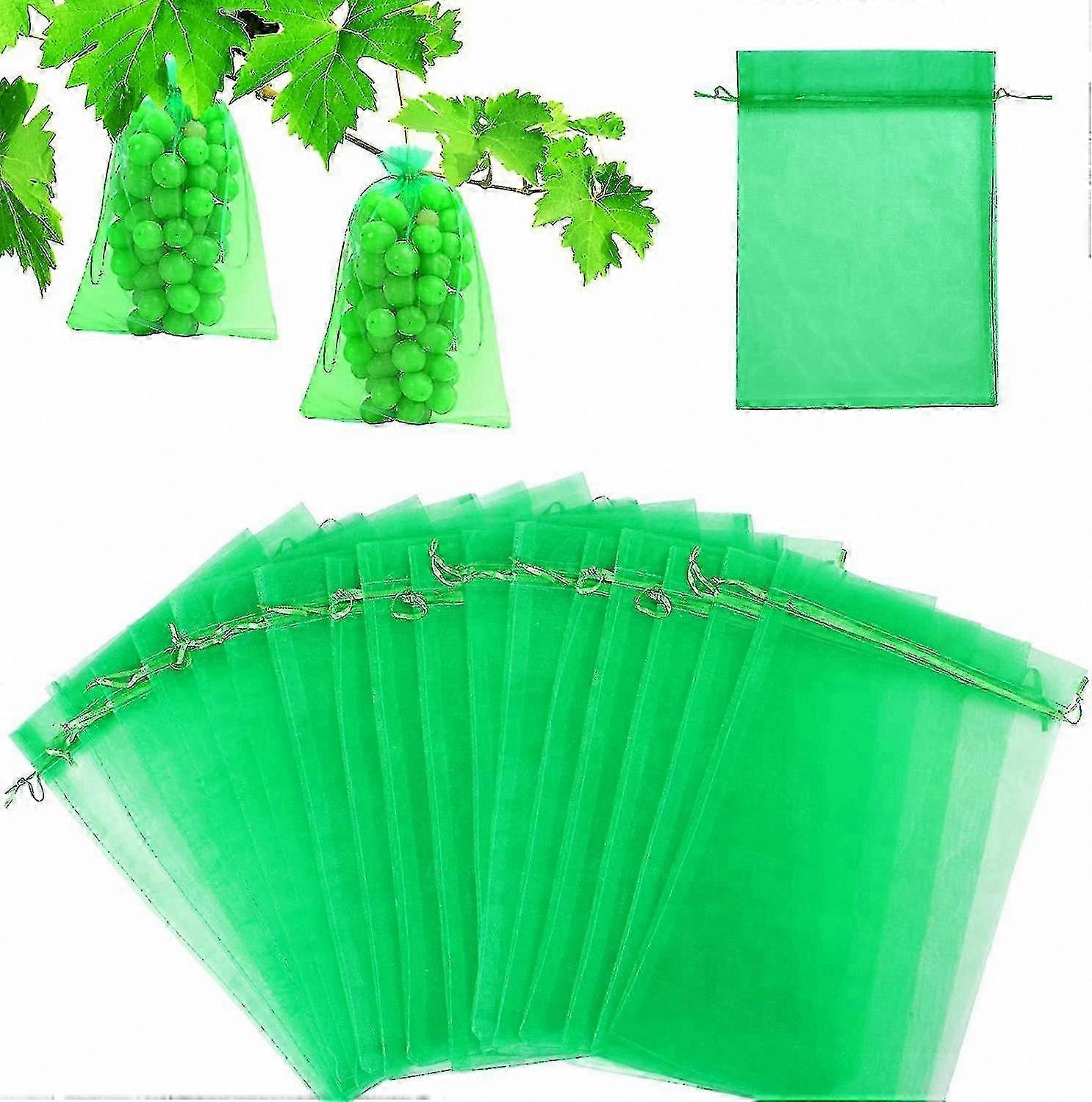Reusable Mesh Produce Bags with Drawstring, Set of 20, 30cm x 20cm, Ideal for Grocery Shopping and Storage