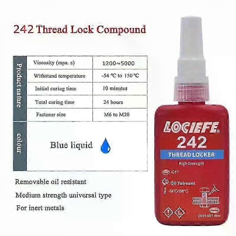 Colla per viti Yonggu Loctite Gamma completa di frenafiletti Colla per viti anti-allentamento dadi