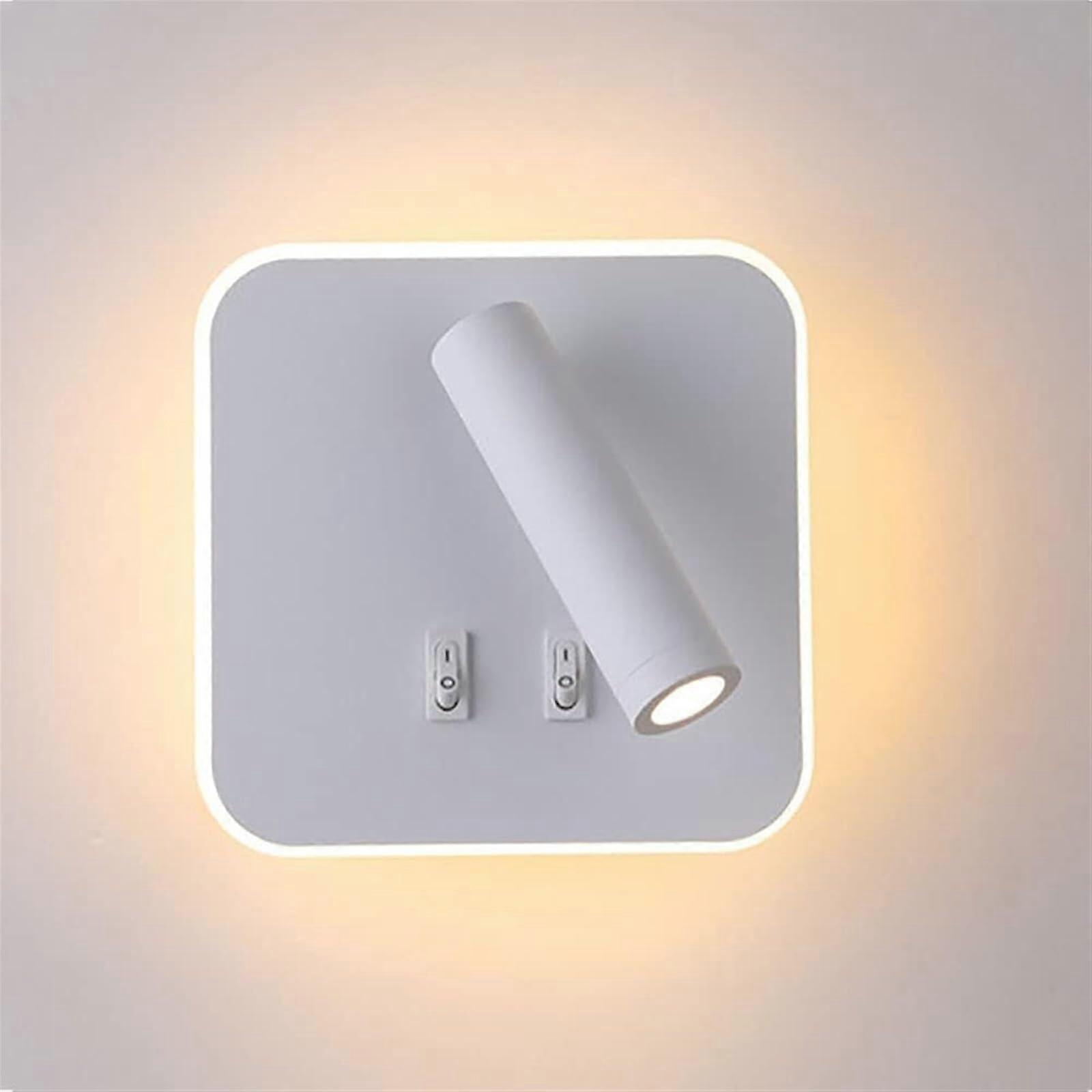 LED Wall Sconce Adjustable Rotatable Wall Lamp, Hardwired Sconce Reading Light Fixture, Modern Wall Lighting