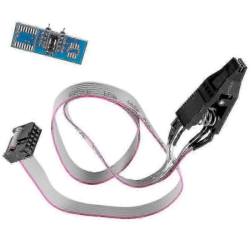 Sop8 Flash Chip Ic Test Clips Socket Adapter Programmer Bios/24/25/93-B17