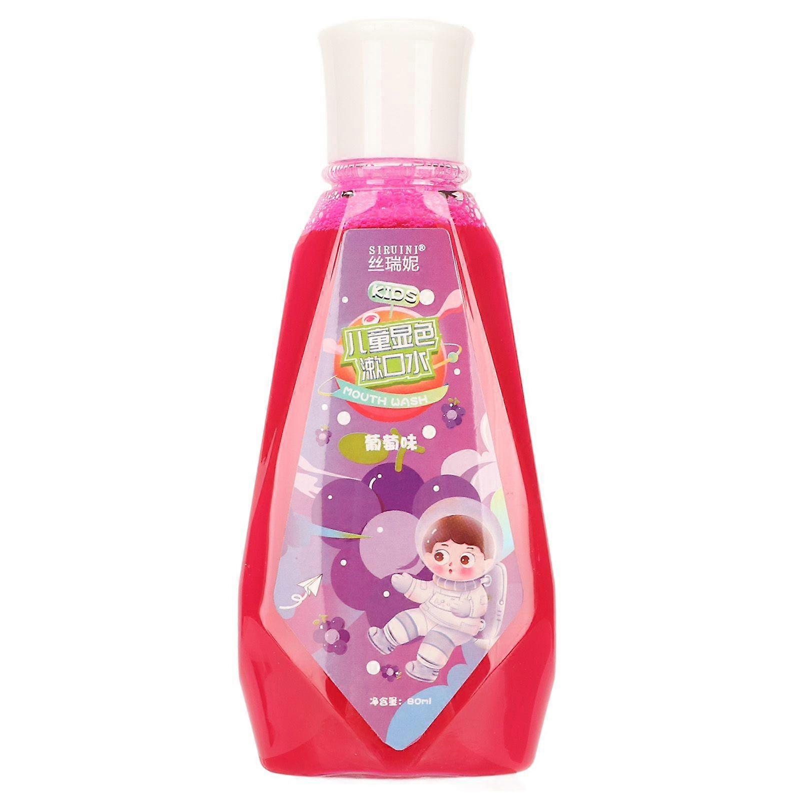 80ml Plaque Revealing Agent Color Disclosing Mouthwash Grape Flavor Plaque Disclosing Agent