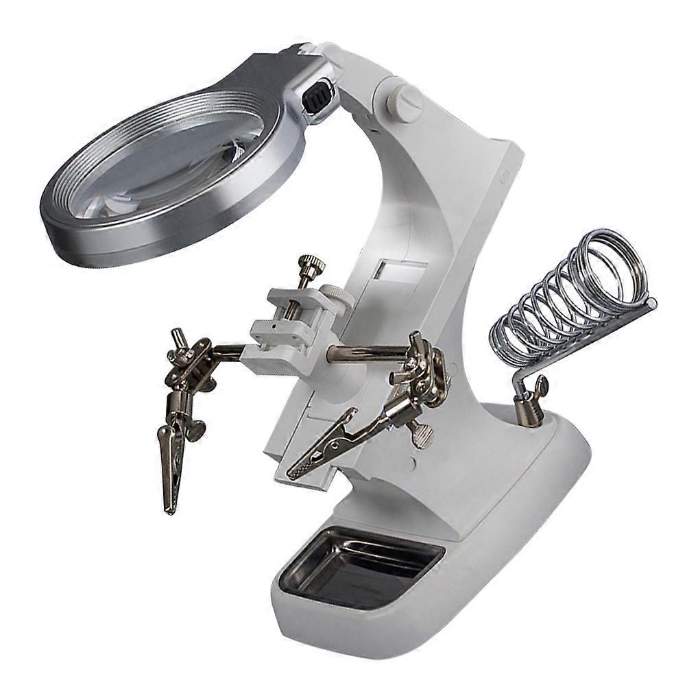 Magnifying Glass Table Lamp for Welding Light with 3Pcs Desktop LED Lamps