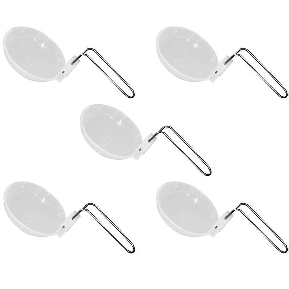 Long Handle Spoons Folding Soup Ladles for Kitchen Use 10Pcs Silver