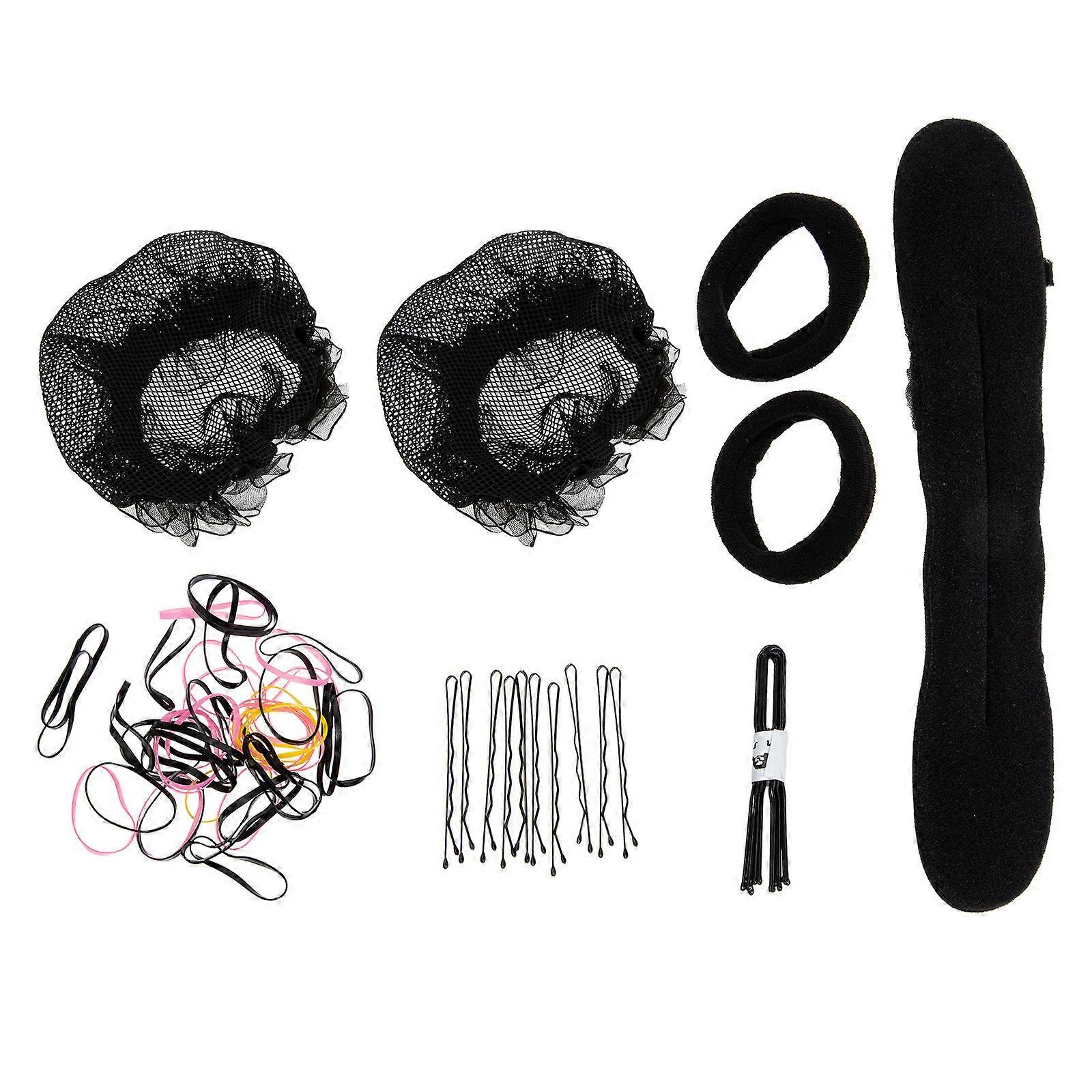 Hair Net Set For Women Girls Dancers In Assorted Color With Elasticity And Breathable Features 1 Set