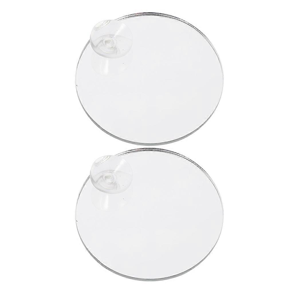 Betta Exercise Mirror 4 Pcs With Suction Cup Design For Fish Observation Activities Multi-Color Durable Material