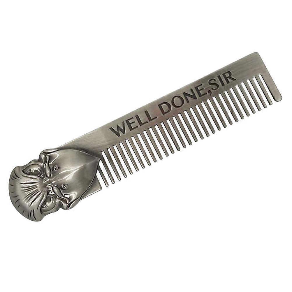 Scalp Comb Stainless Steel Hair Comb for Fine Tooth Styling 2Pcs Pack