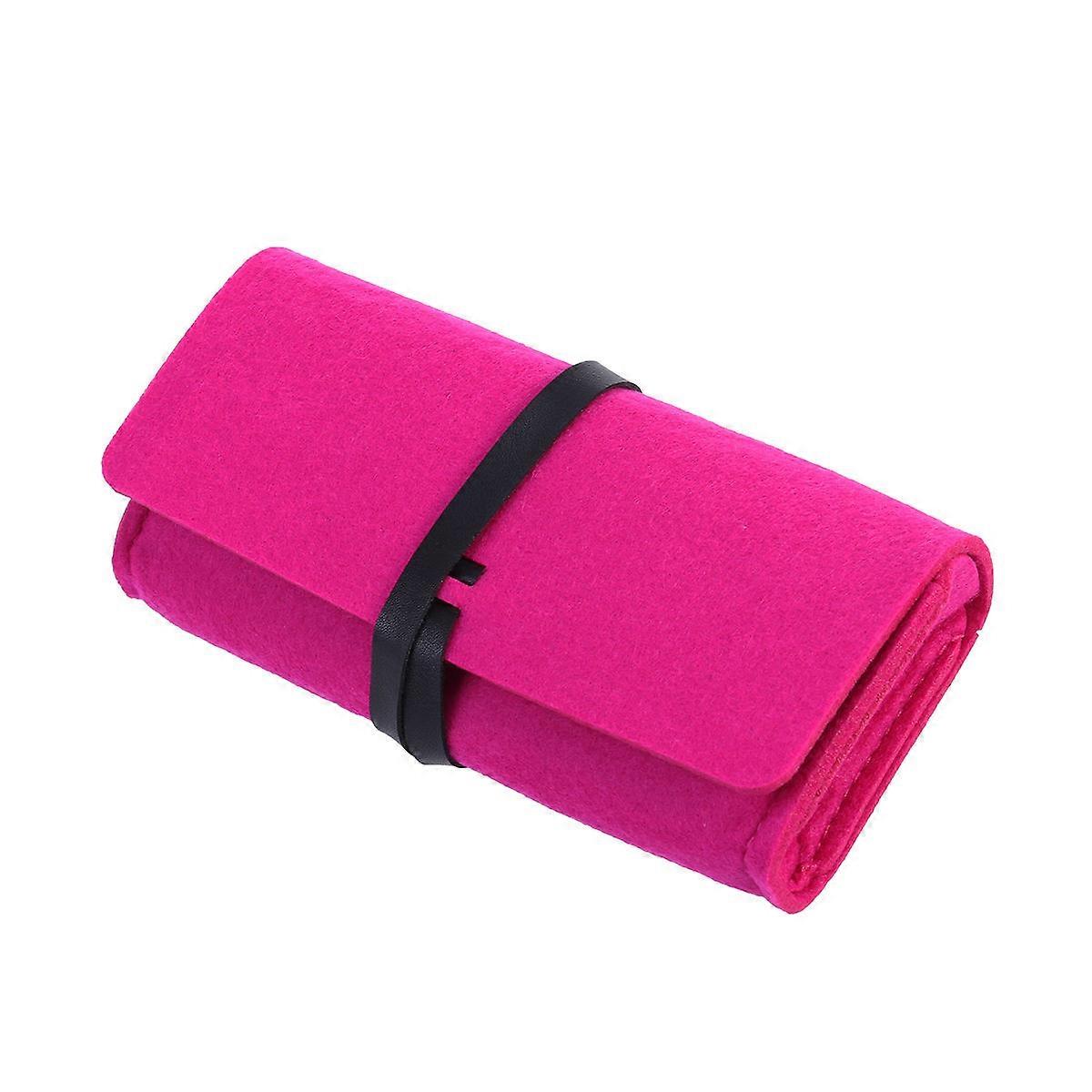 Felt Sunglasses Bag Protective Roll Up Case for Eyeglasses 1 Piece