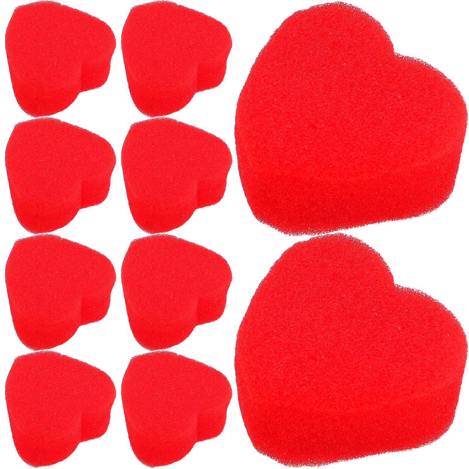 Performing Arts Heart-Shaped Foam Ball Props Ideal For And Weddings 40 Pairs Red Sponge Hearts