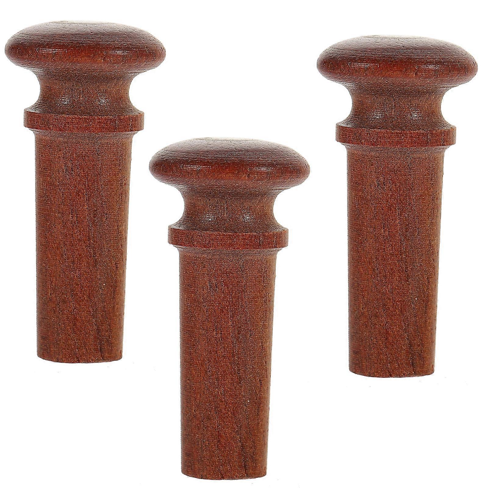 Violin Tailpiece End Pin for Violin 6Pcs Replacement Date Wood Light Brown