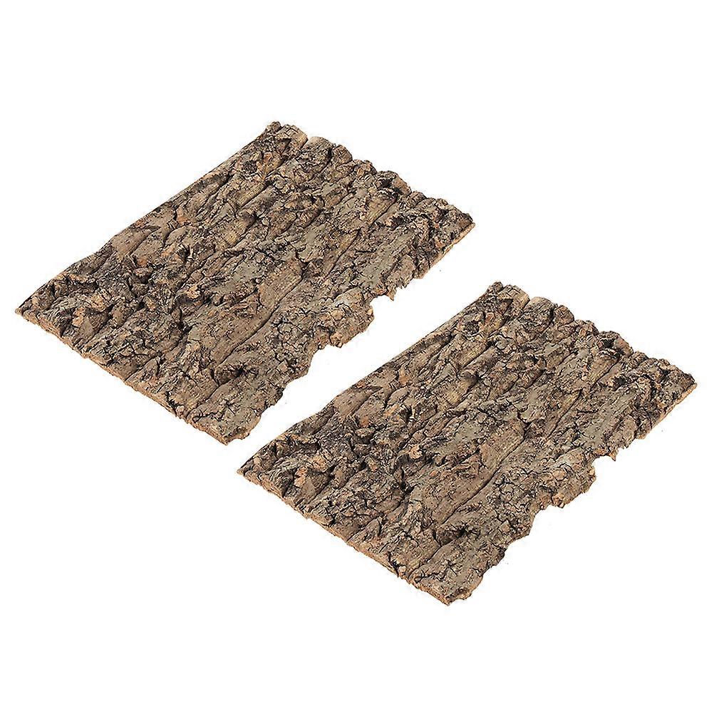 Tree Bark Terrarium Decor for Reptile Climbing and Hiding 4Pcs Bark