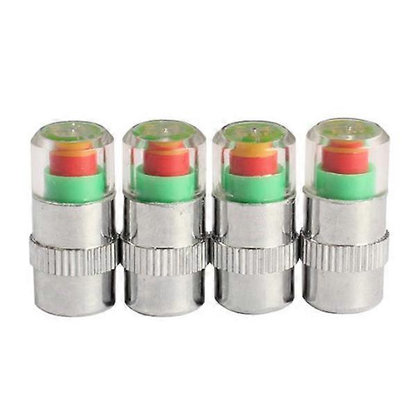 Tire Pressure Indicator Caps Car Auto Tyre Pressure Gauge for 4Pcs Set