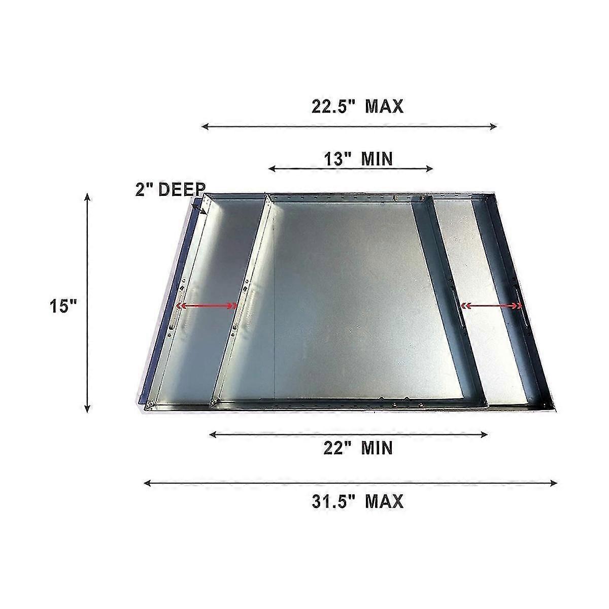 Fireplace Tray-expandable/adjustable Ash Pan With Handles For Up To 30inch Fire Place Grate-nuts And Bolts Included