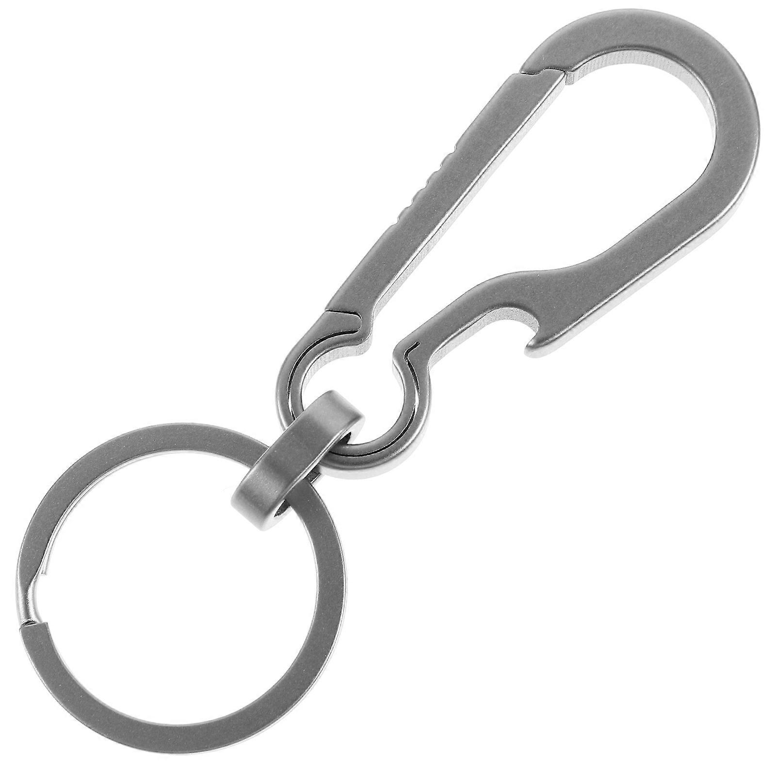 Carabiner Keychain 5Pcs For Keys Users Lightweight Titanium Hands-free Carry Hiking Accessory