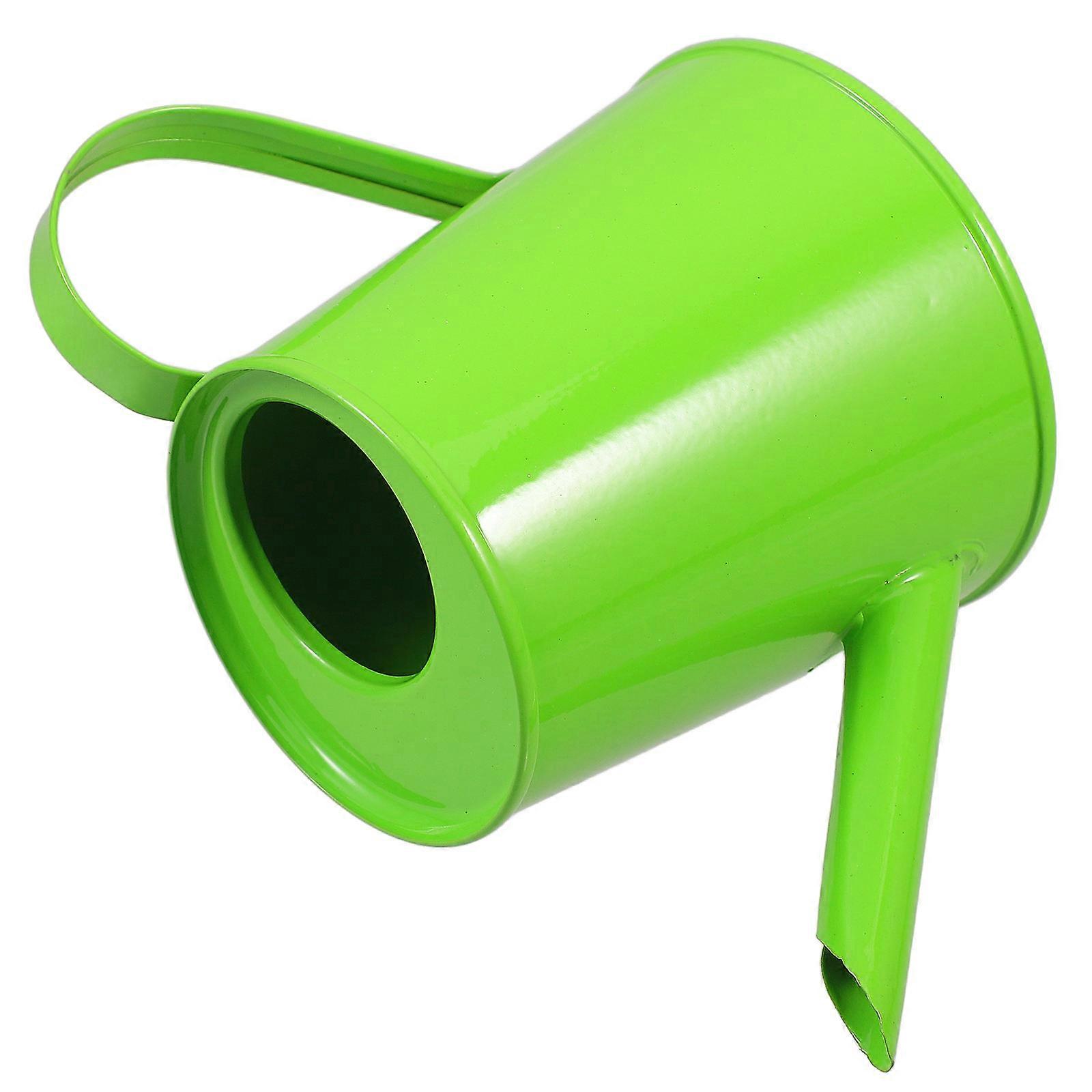 Watering Can Layout Mini Iron Watering Can for Decor Green