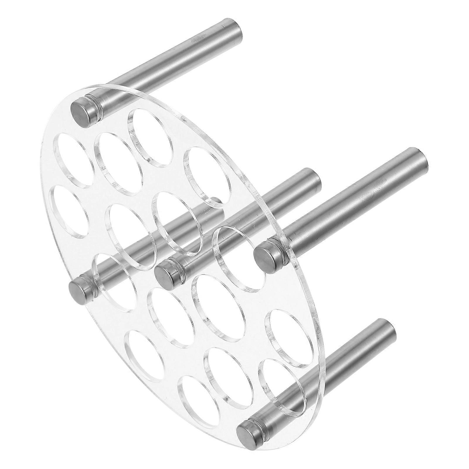 3Pcs Chess Piece Casting Molds Ideal For Craft Enthusiasts Transparent Round Acrylic Display Stand