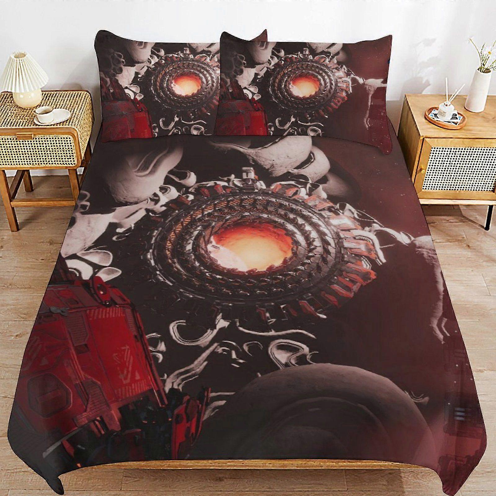 Housse de couette S623 Cyber Guardians, traitement doux, longue durée de vie, fermeture éclair lisse, sommeil confortable. X623