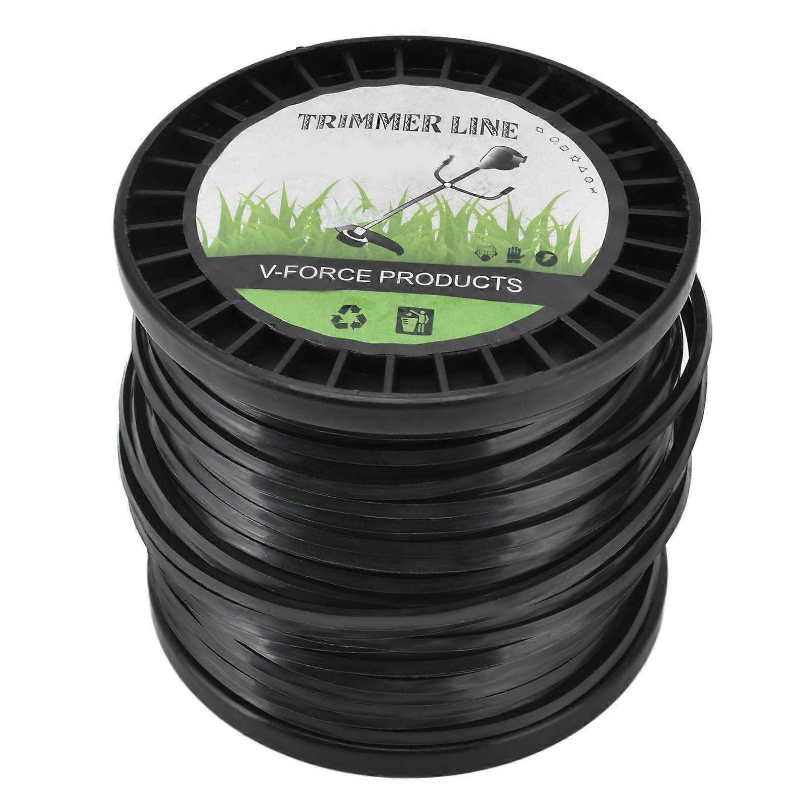 Round String Trimmer Line for Husqvarna 3.3mm Black High Cutting Efficiency Trimmer Line for Most Lawn Mowers Farm 50m