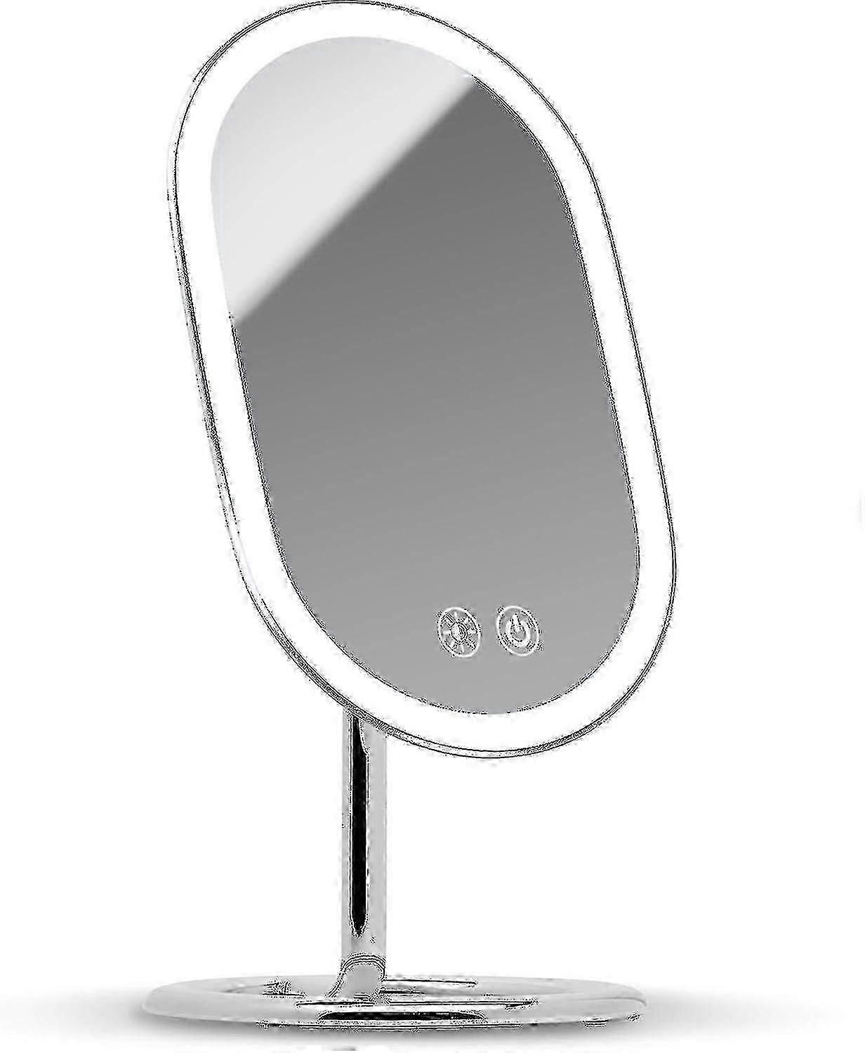 Fancii Wall Mount LED Lighted Makeup Mirror: Rechargeable Cordless Beauty Mirror with 3 Dimmable Light Settings & Dual Magnification for All Occasions