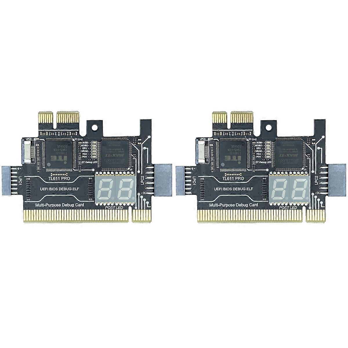 TL611 PRO Diagnostic Card, Pcie Diagnostic Card for Desktop Pci Motherboards for Desktops and Laptop