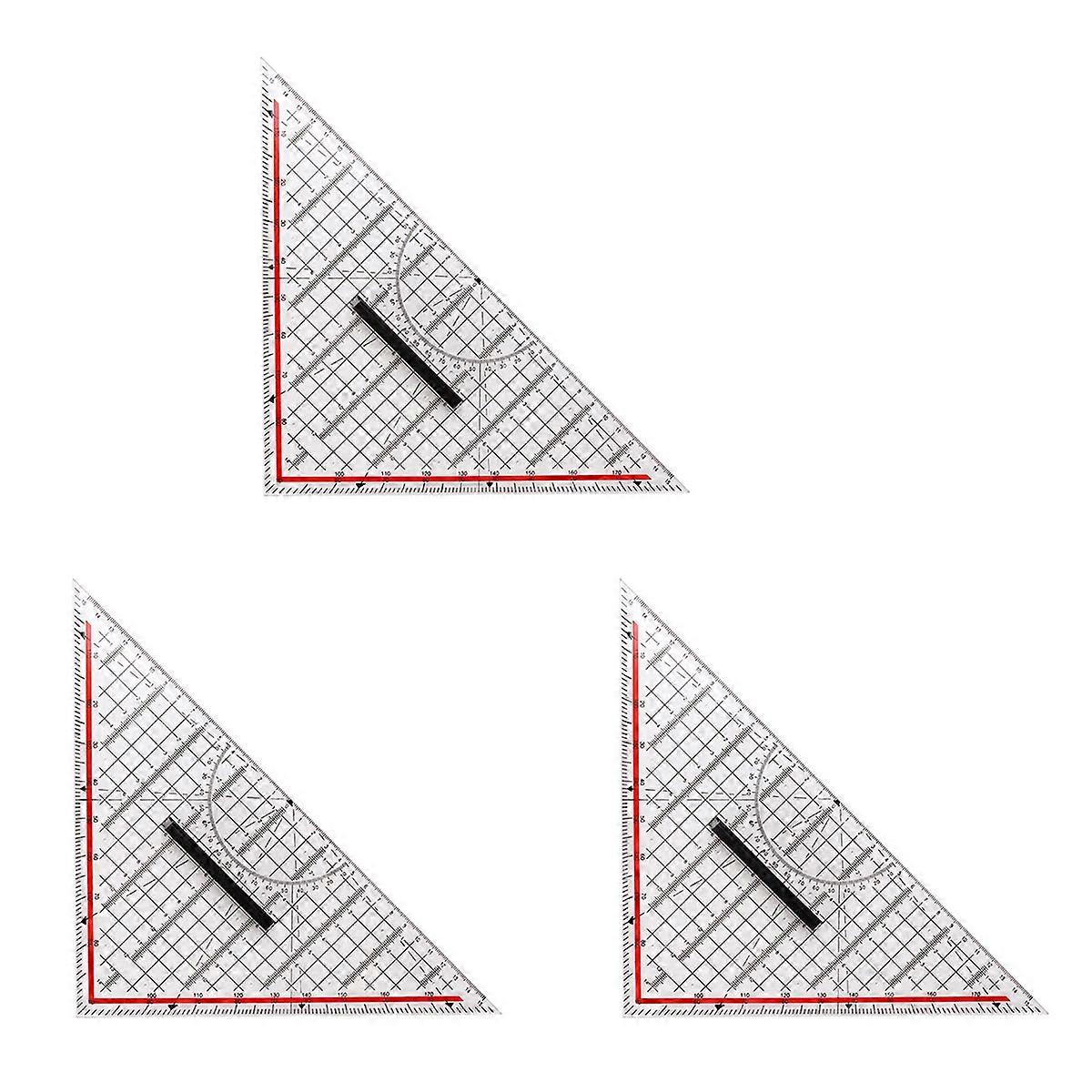 30CM Drawing Triangle Ruler Multi-Function Drawing Design Ruler