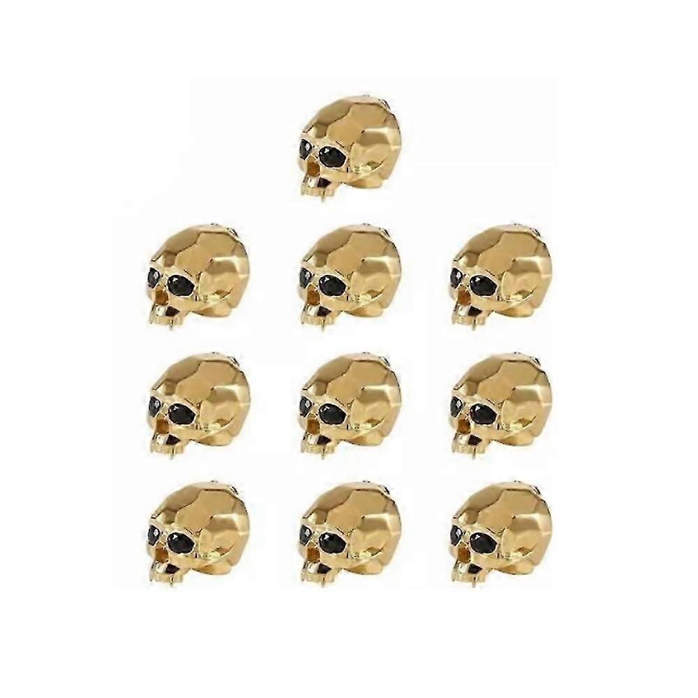 Skull Button Cover Set, Gothic Skull Button Covers for Men