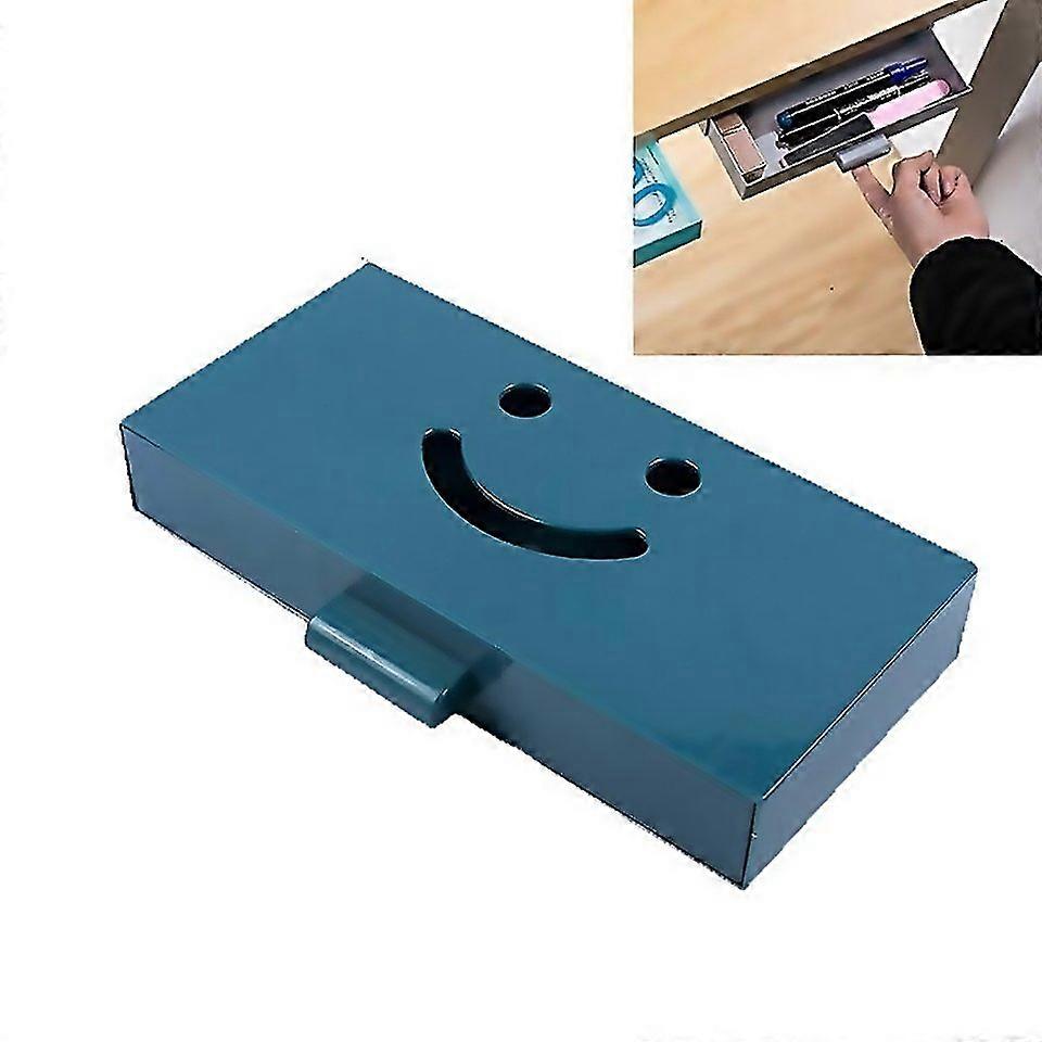 For Hidden Drawer Storage Box Office Desk Bottom Paste Large Capacity Pen