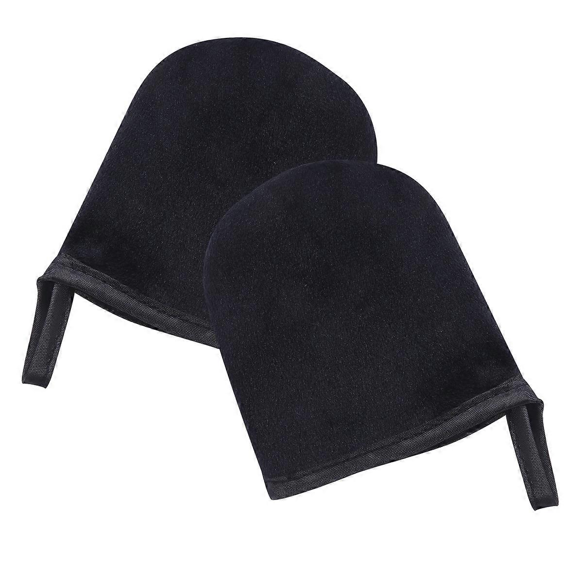 Self Tanning Mitt Black Gloves for Even Application 2Pcs