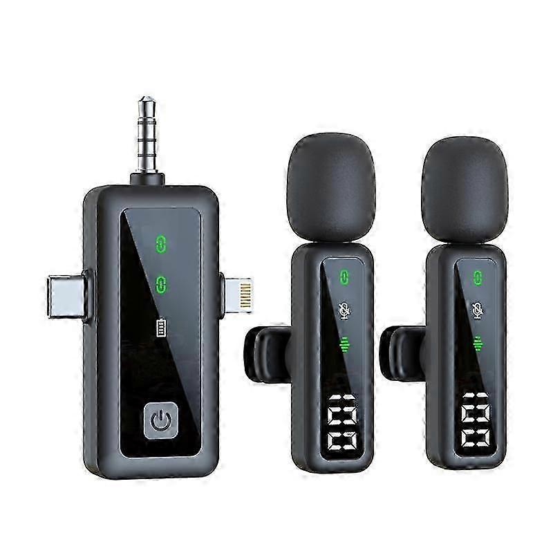 Live Noise Reduction Video Shooting Mini Mobile Phone Microphone Digital Wireless Lapel Microphone