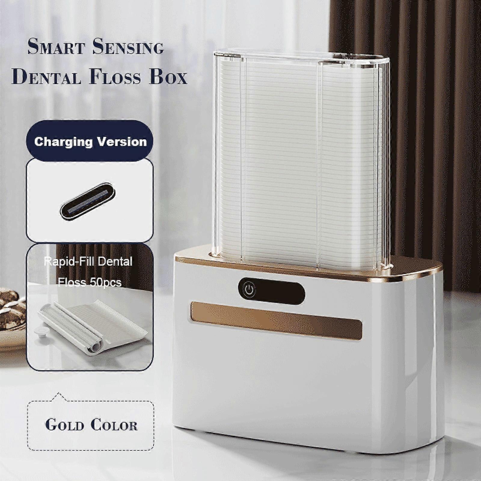Intelligent Floss Organizer Box, compatible with automatic pop-up electric flosser, storage for home, restaurant, hotel