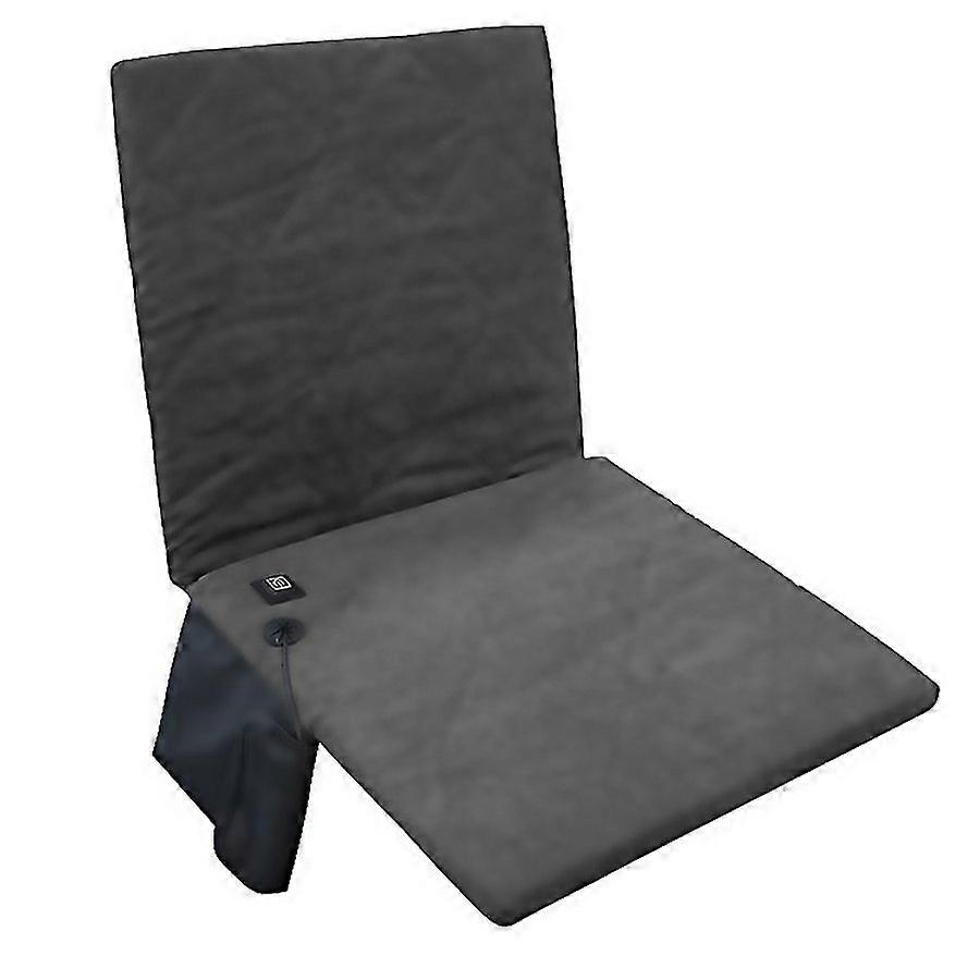 For Outdoor Winter Camping Warm Usb Heating Cushions With Backrest With Backrest Gray