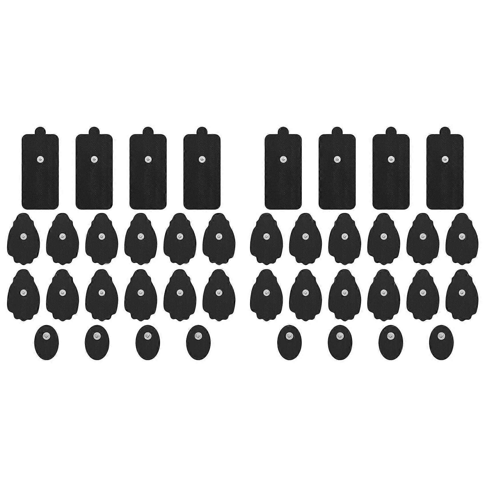 20 Pairs Unit Electrode Pads ,3.5mm Snap Replacement Pads for Electrotherapy Reuse More Than 30 Times