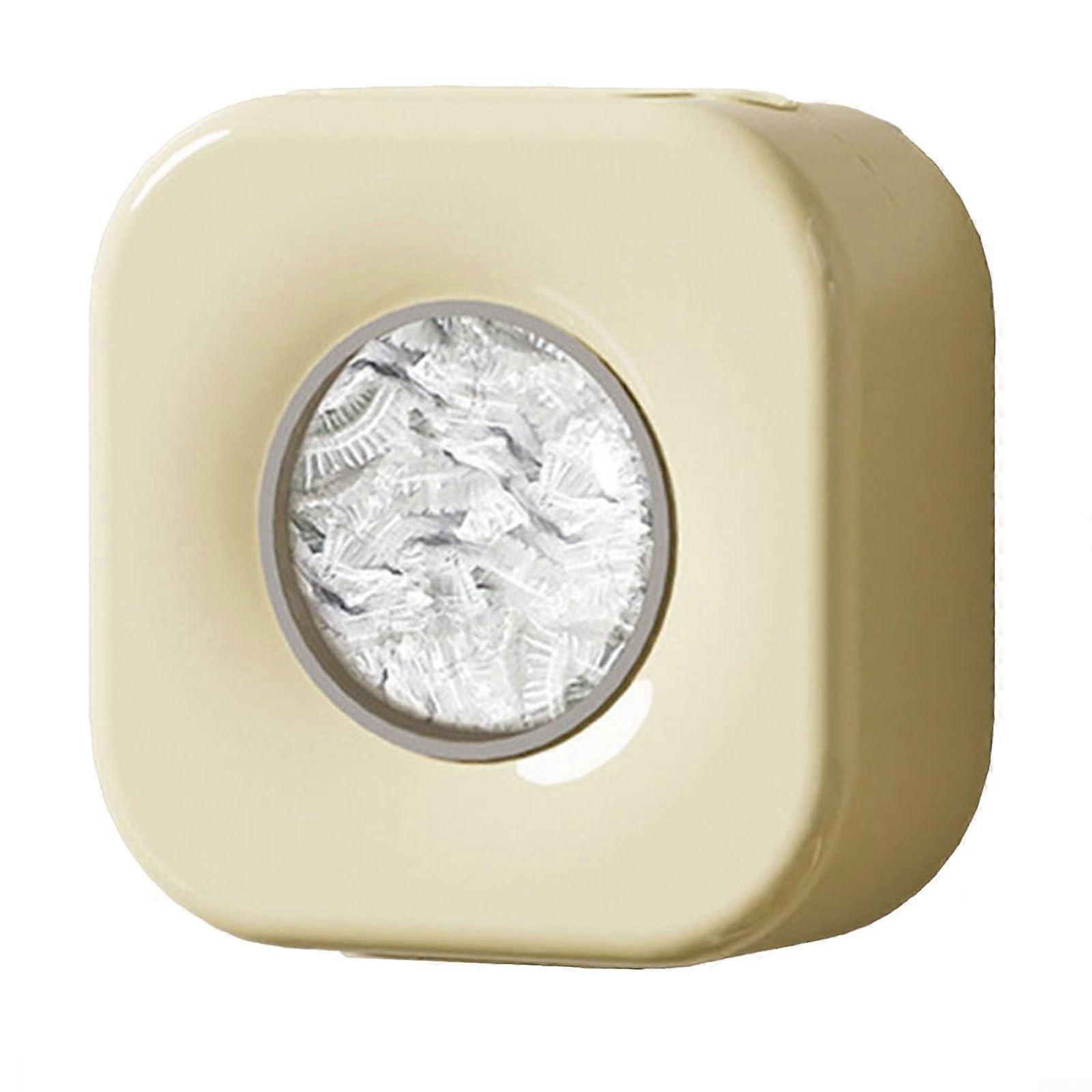 Convenient Fresh Bag Storage Box Waterproof And Dustproof Easy Extraction Cream White Kitchen Organizer