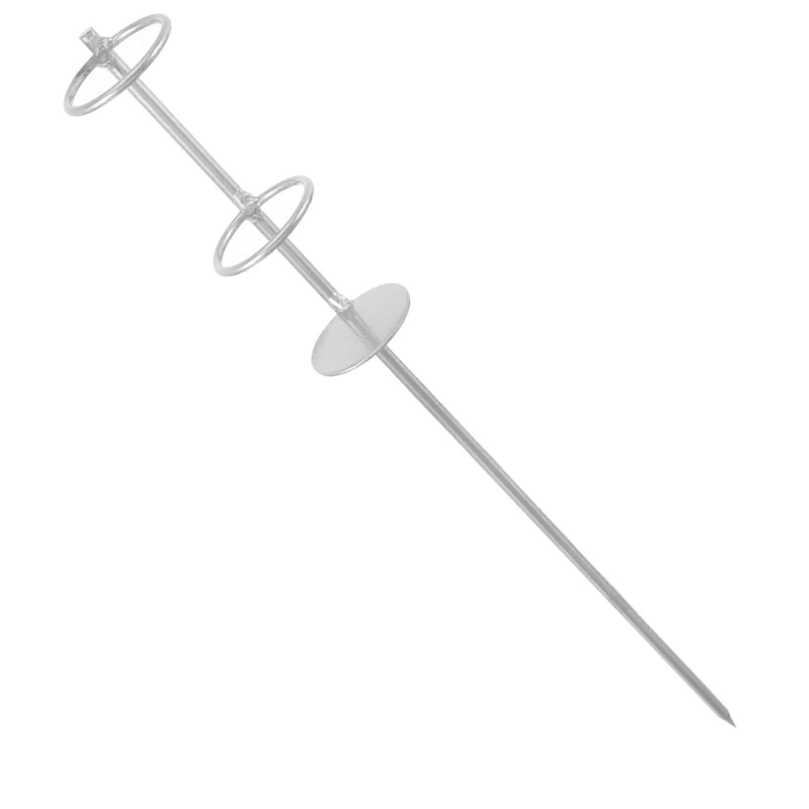 Beach Umbrella Sand Anchor Lightweight Ground Spike Fixator With Dual Rings For Secure Parasol Stand Easy To Install