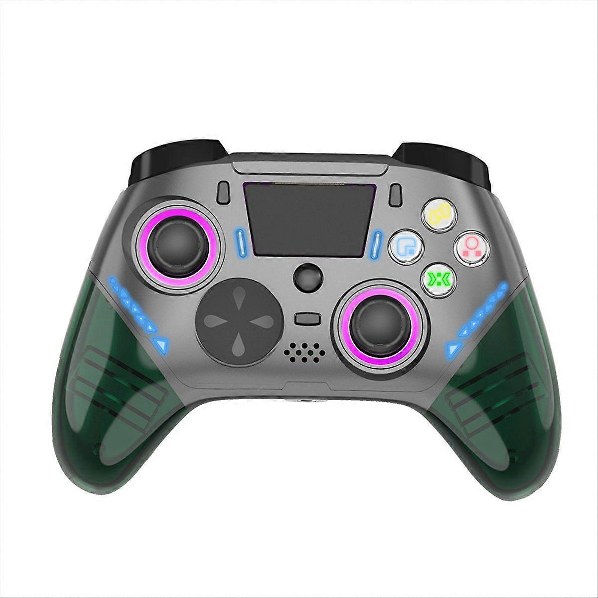 For P5 RGB Controller for /4/PC Console Wired Gamepad W/ Turbo Dual Vibrations No Delay Instant Con