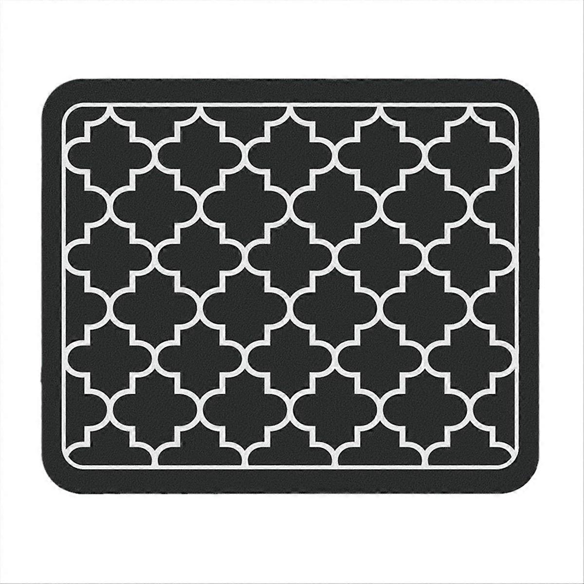 Coffee Mat Absorbent Dish Drying Mat Black 40X30cm