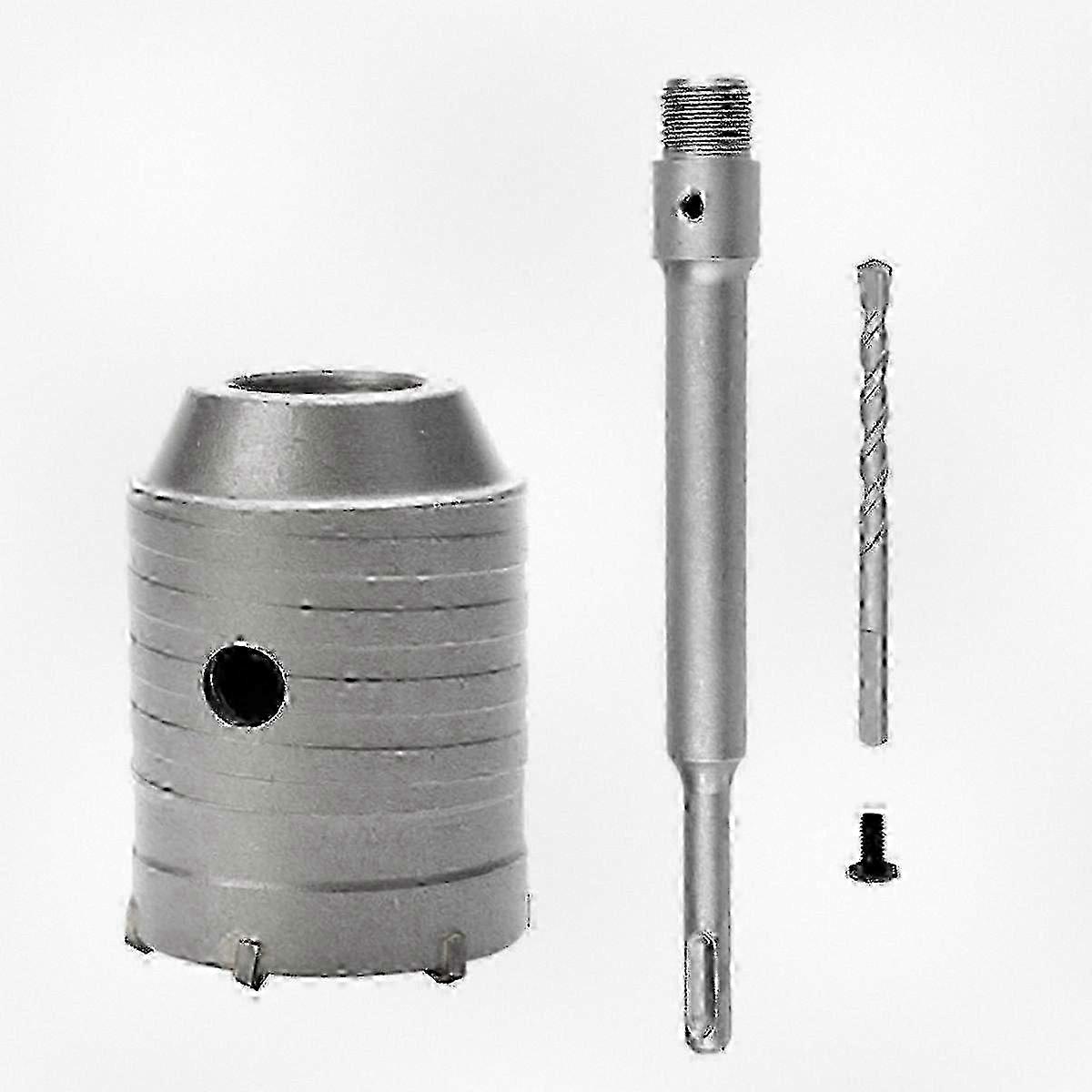 Drill Bit Set for Wall Hole Saw with 55mm SDS Plus Round Shaft, Suitable for Concrete, Cement, and Stone Surfaces