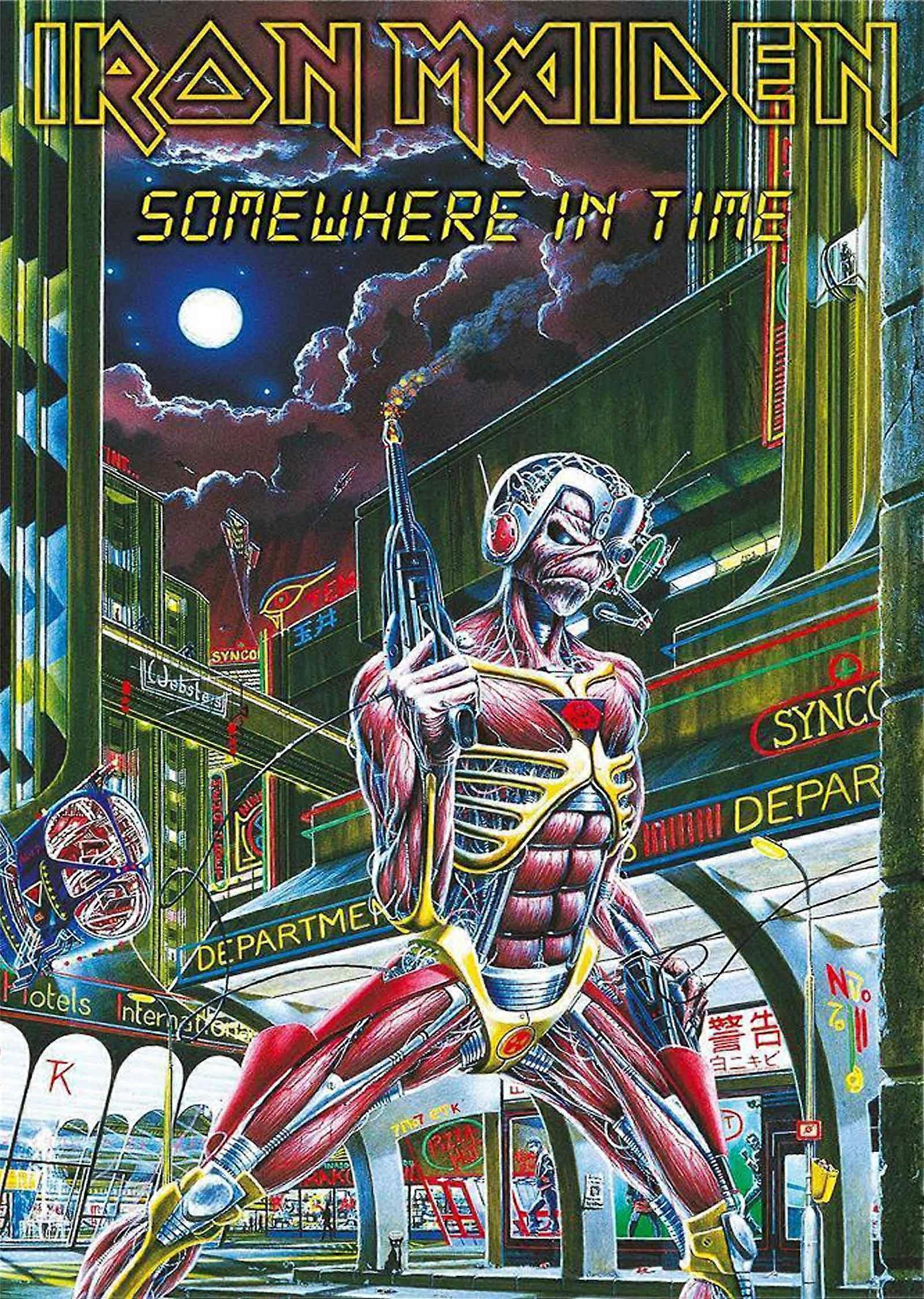 Iron Maiden Somewhere In TimeTextile Poster