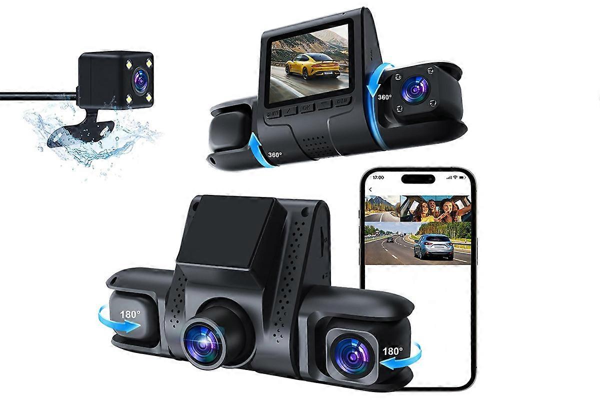 Front Rear Dash Camera 1080P Dash Car Camera with Loop Recording