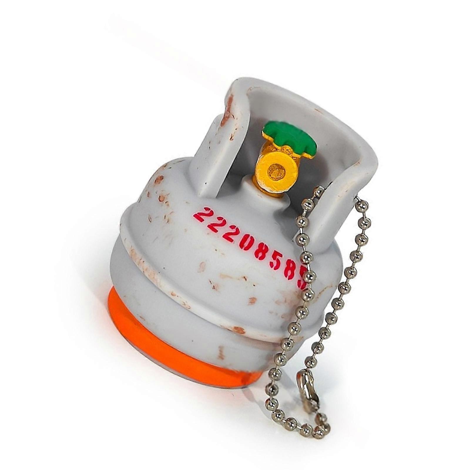 Stylish Rusty Gas Container Keyring Unique Keychain Suitable for Those Who Appreciate Retro and Industrial Styles Multicolor