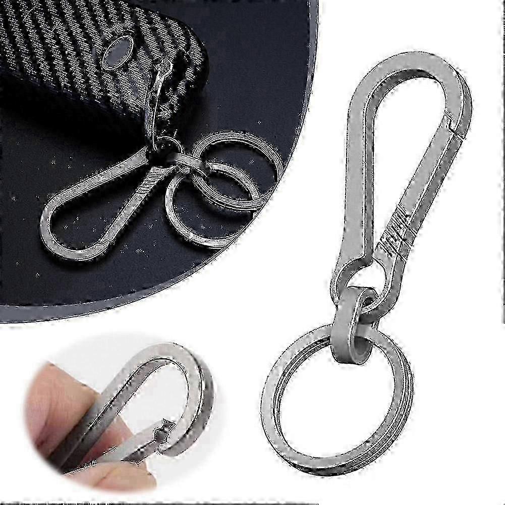 Titanium Alloy Keychain Buckles Tiranium Key Ring