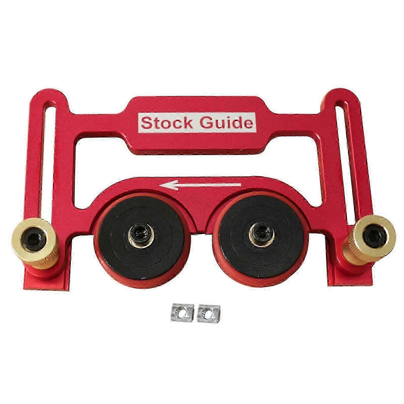 Adjustable Stock Guides Elastic Wheel Adjustable Feather Board Anti Rebounding Safety Pushing Auxiliary Tool Stock Roller