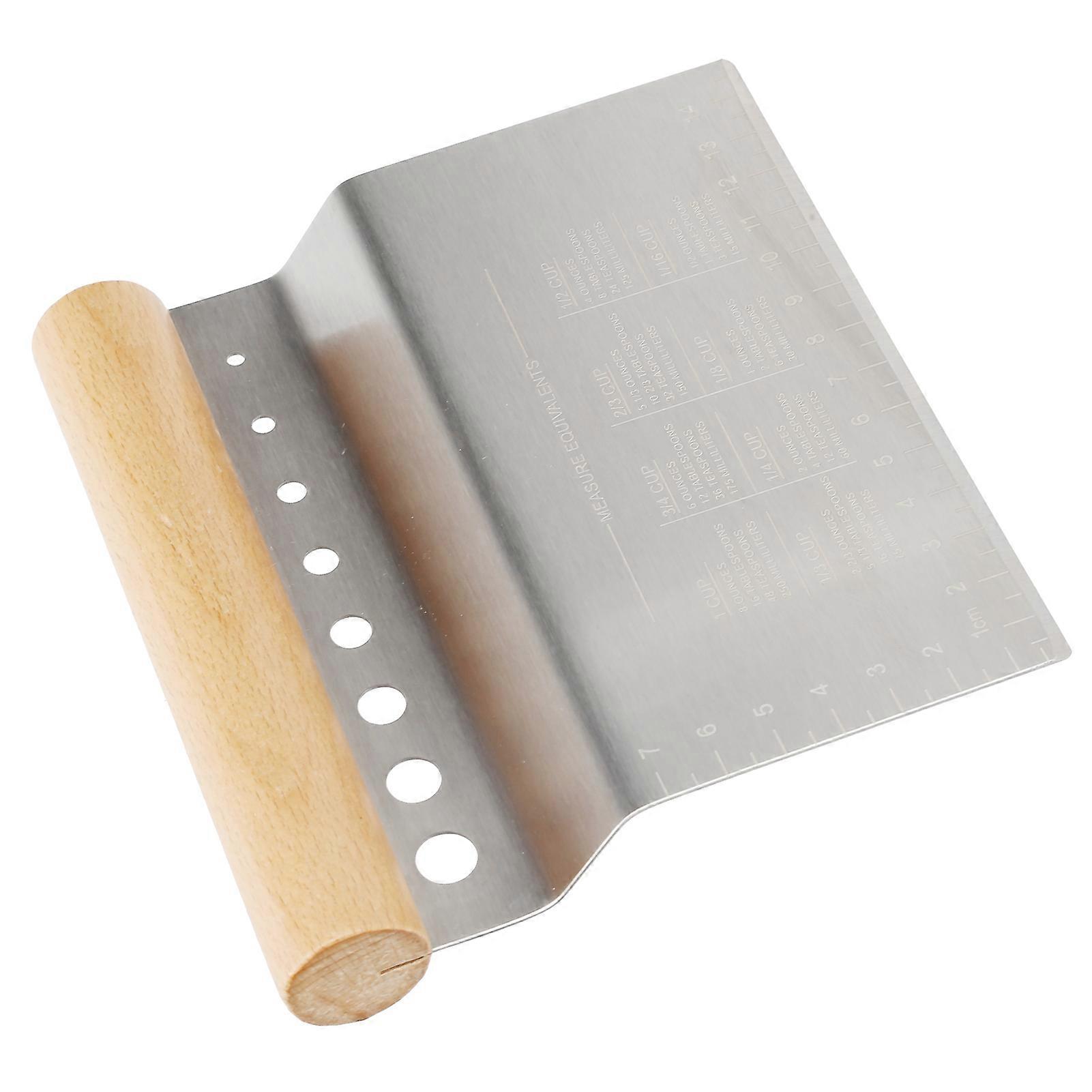 Dough Scraper Multifunctional Kitchen Tool Baking Tool with Handle for Dough and Pizza