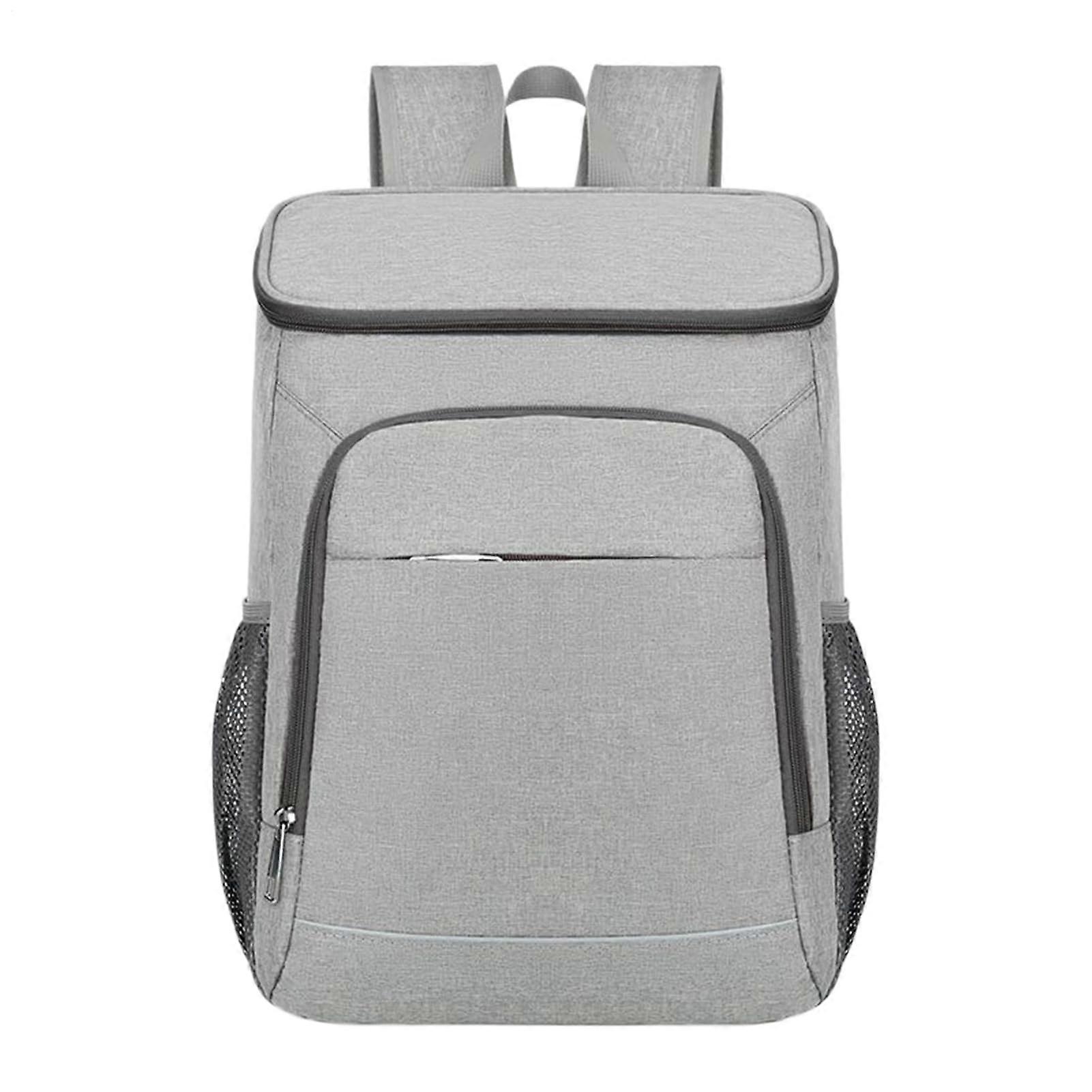 Insulated Lunch Backpack 50L Capacity Grey | Meal Prep Backpack, Leakproof Waterproof