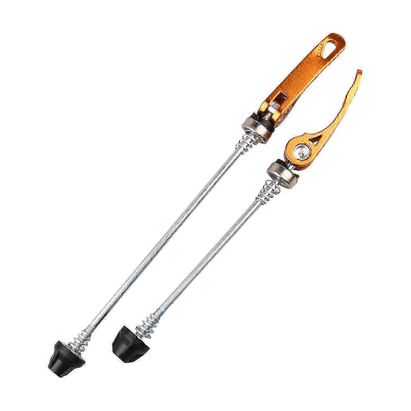 2lots High Strength Skewers Aluminum Alloys Upgraded Quickly Release Skewers for Easy Installation and Removal gold