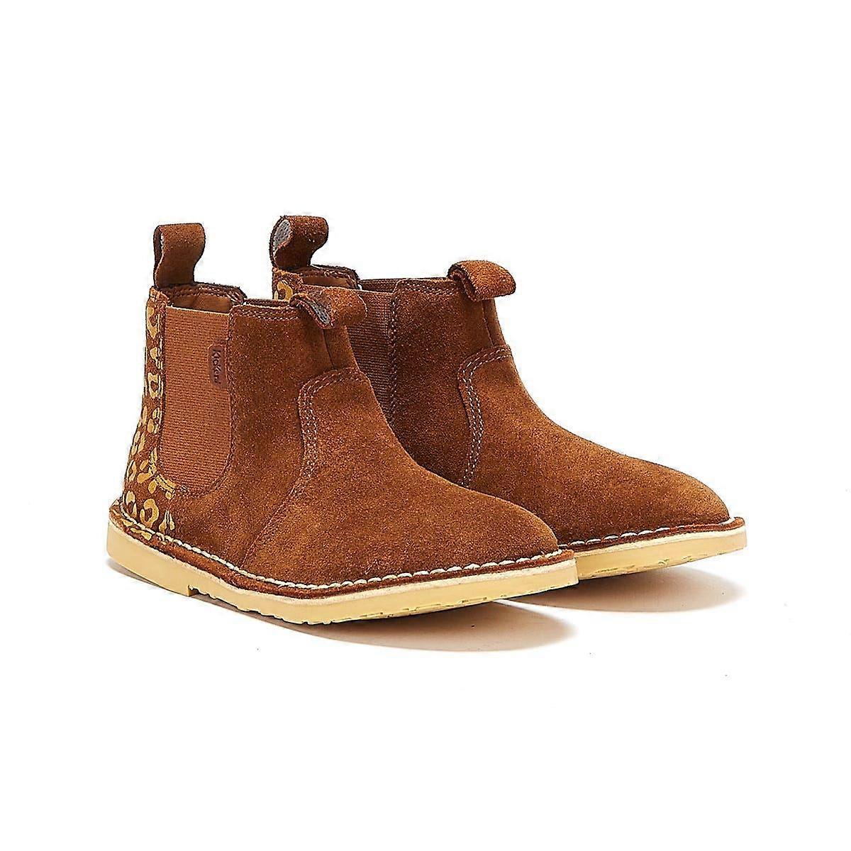 Kickers Adlar Chelz Leopard Brown Boots