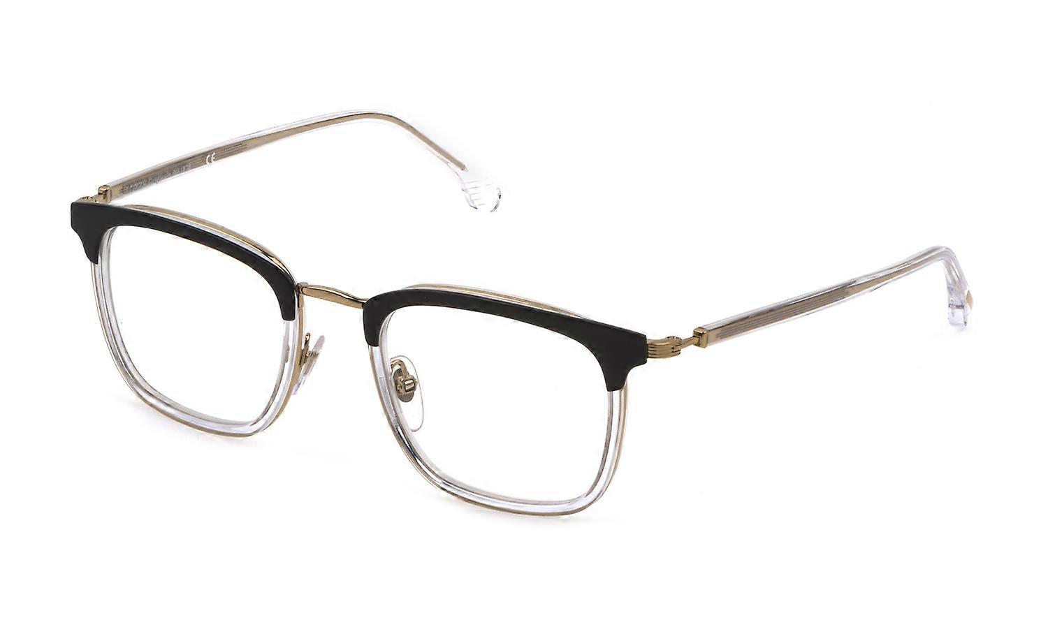 Eyewear Frames Lozza VL2384 0Z32 TOP Black/CRISTALLO 51/22/145 MAN